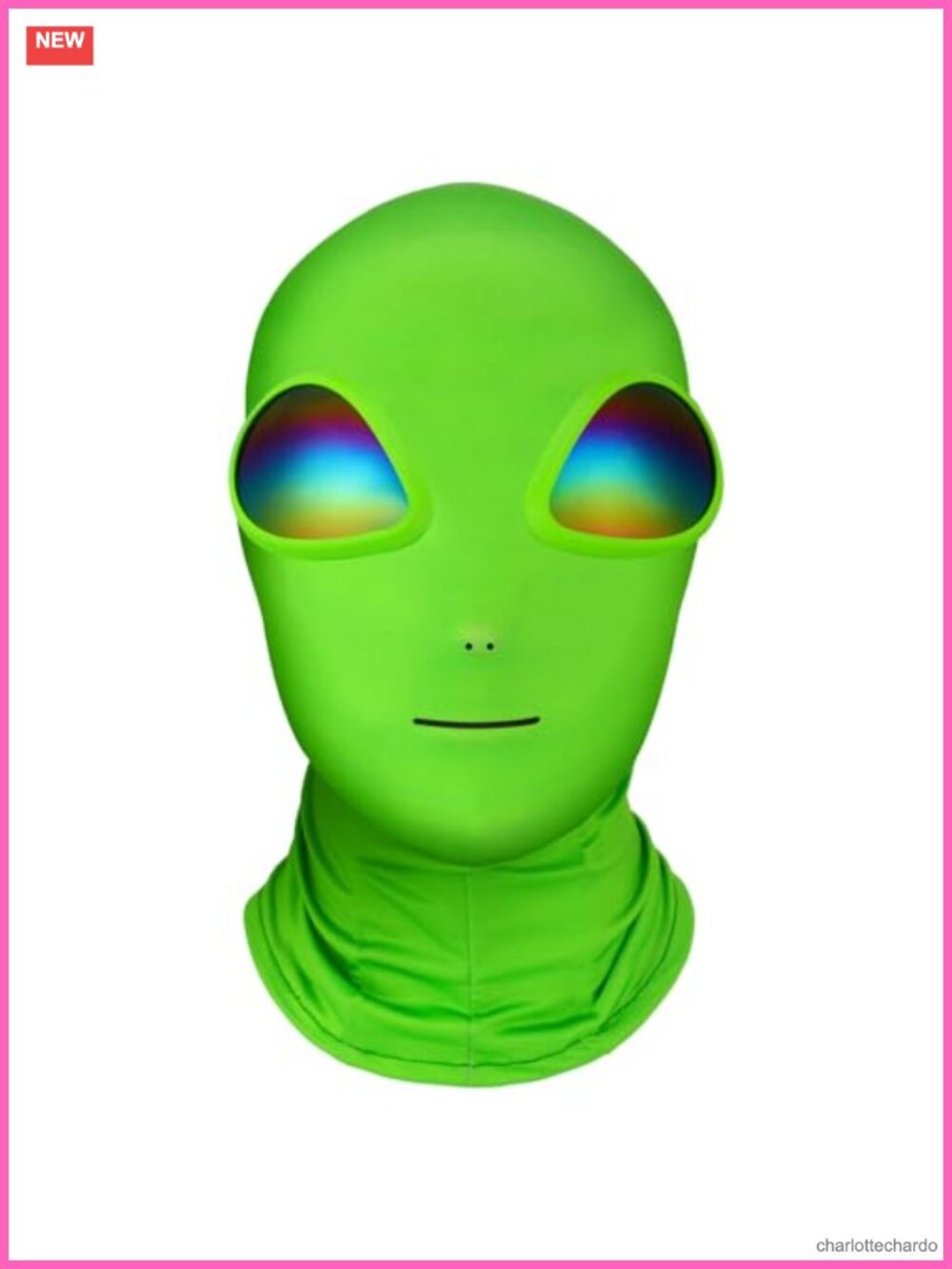 Alien Mask Full Face 3D Halloween Costume Accessory Polyester Unisex